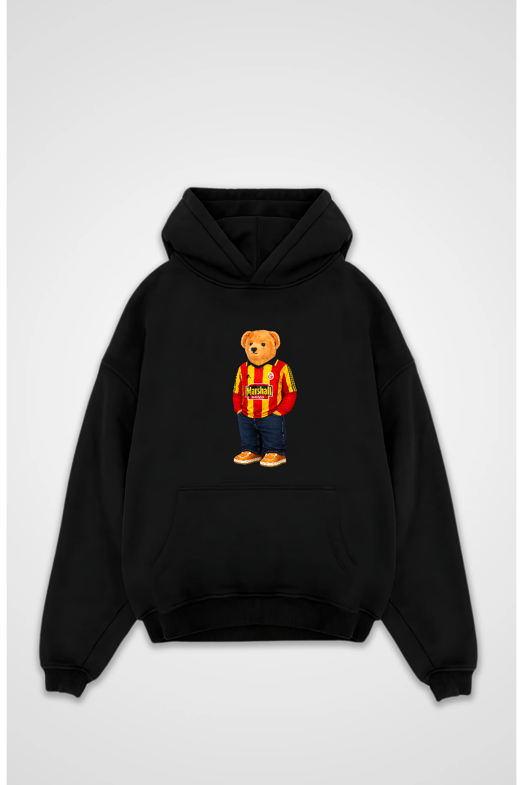 Galatasaray Retro Bär Oversized Hoodie
