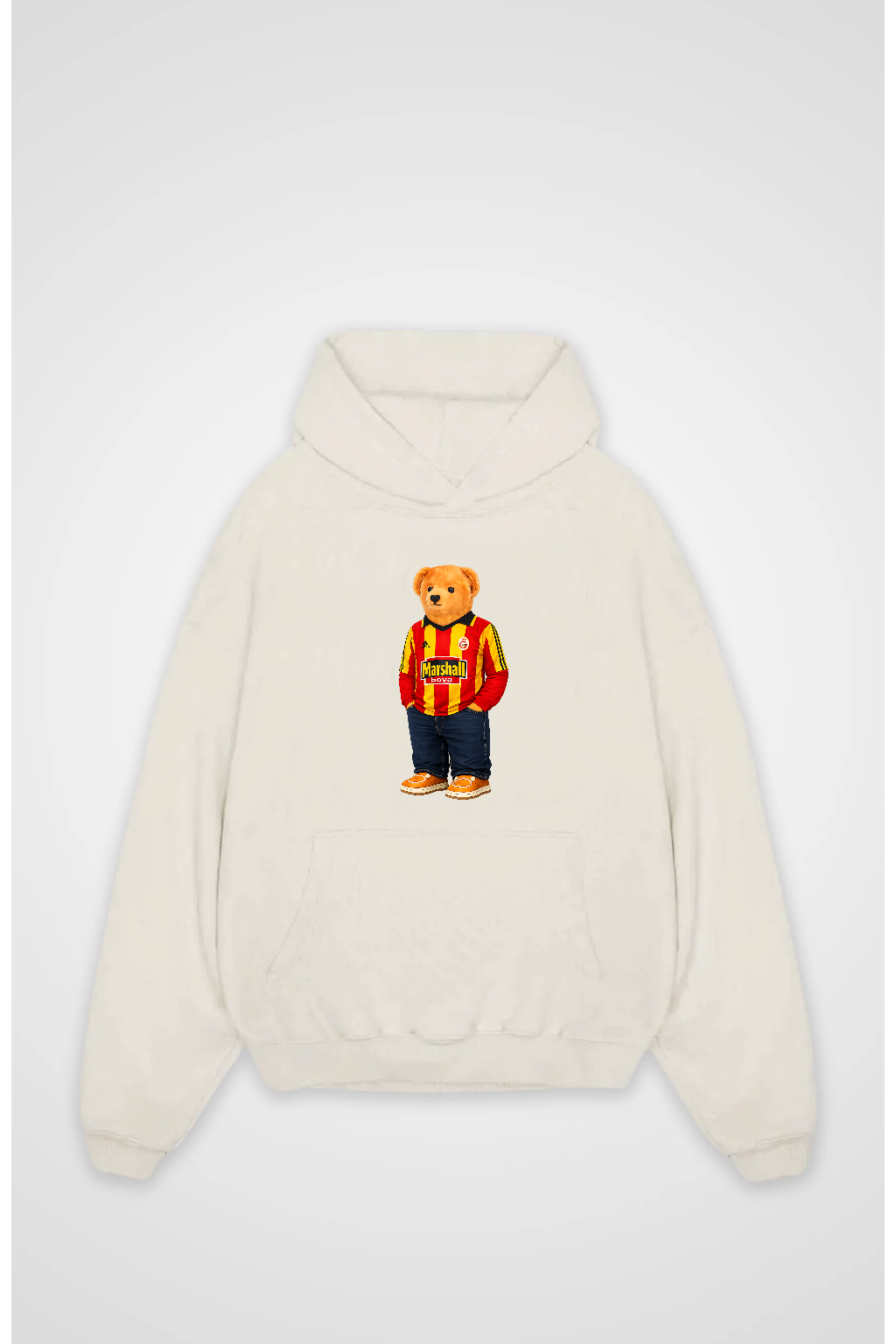 Galatasaray Retro Bär Oversized Hoodie