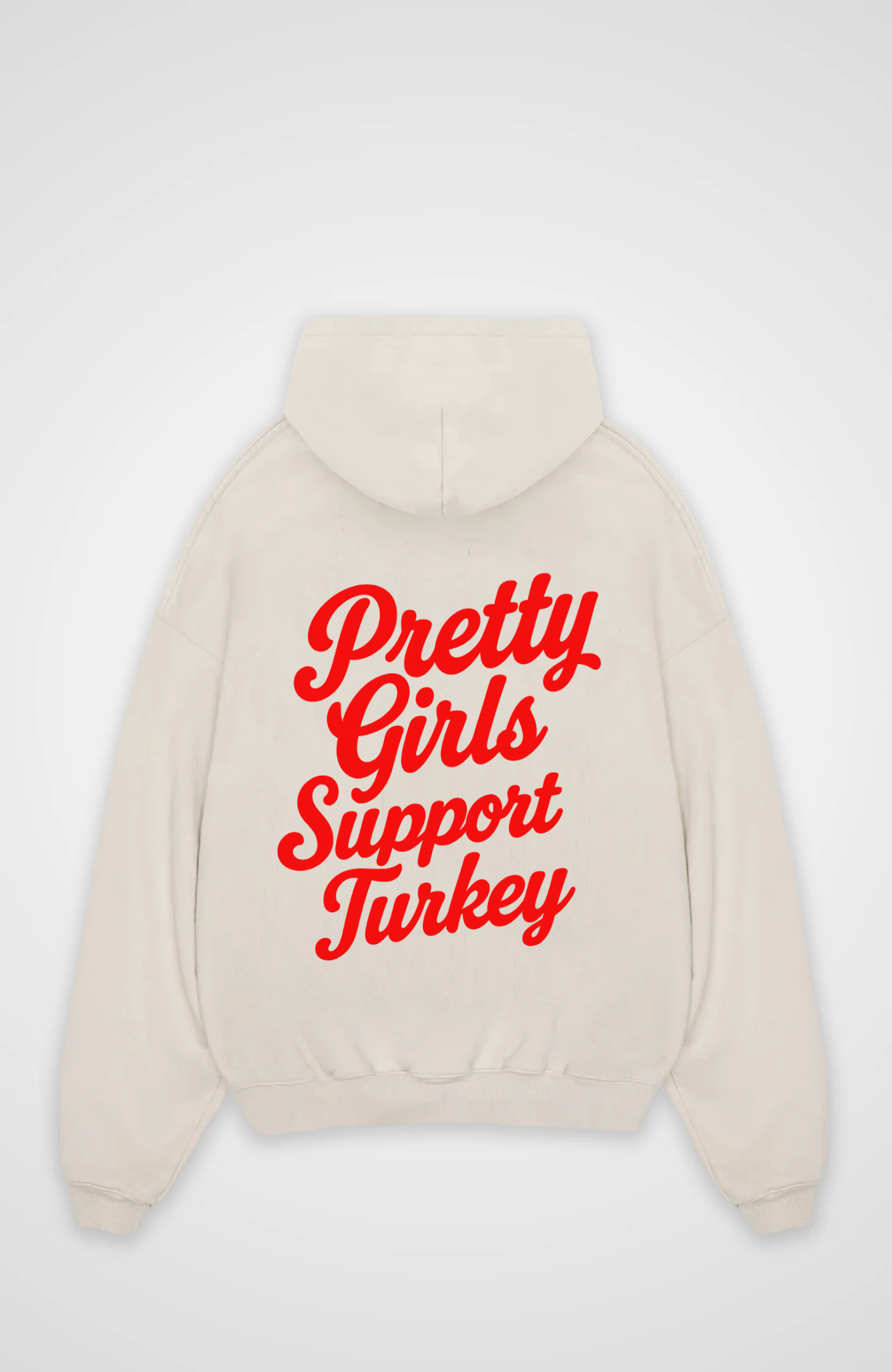 Pretty Girls Support Turkey Oversized Hoodie