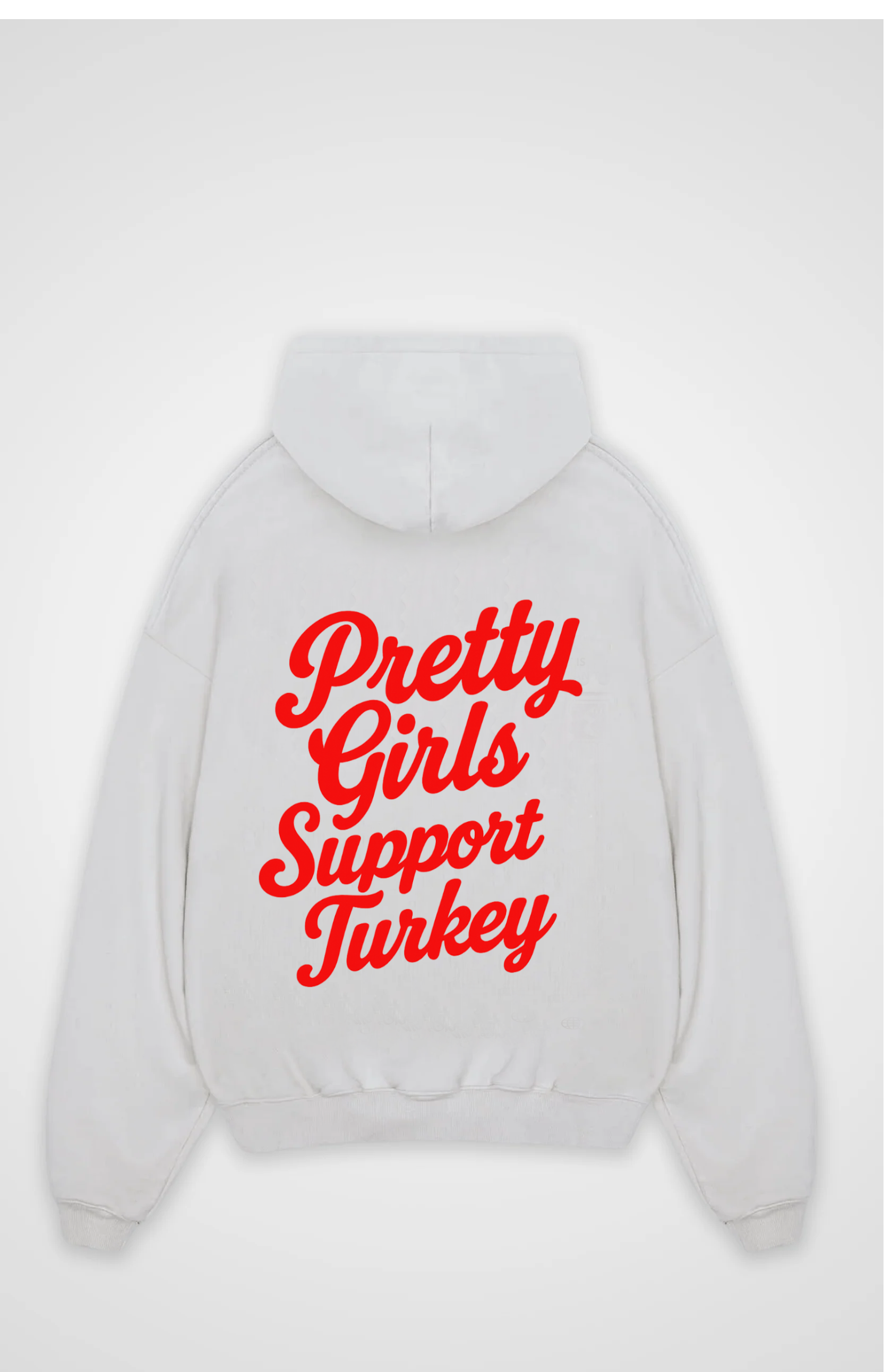 Pretty Girls Support Turkey Oversized Hoodie