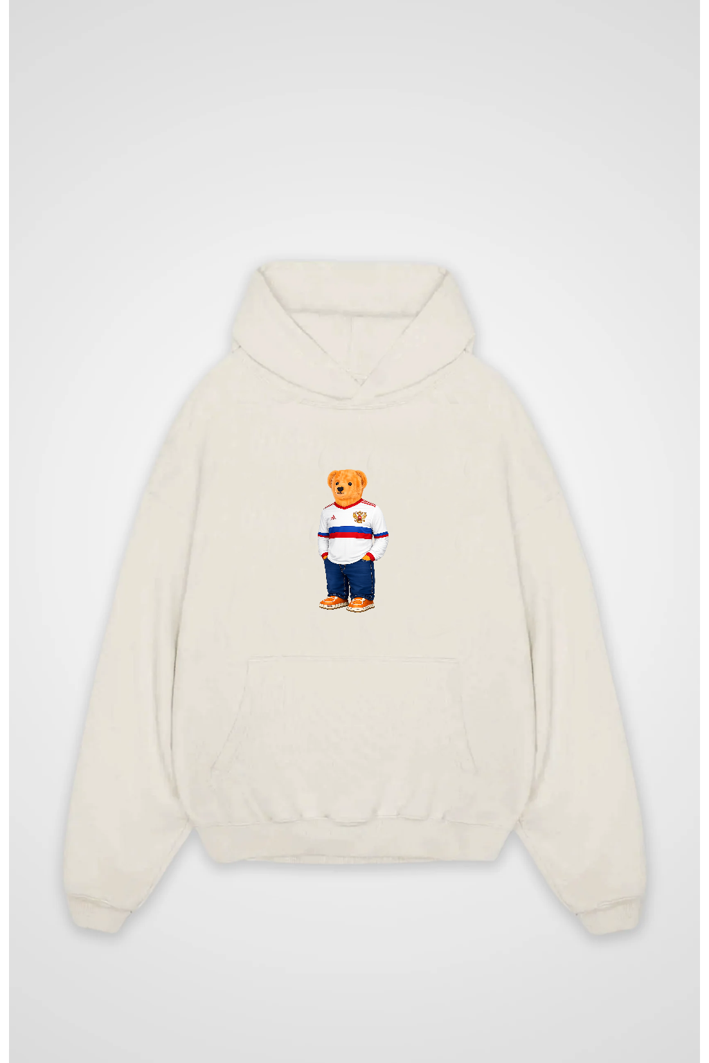 Russland Bär Oversized Hoodie