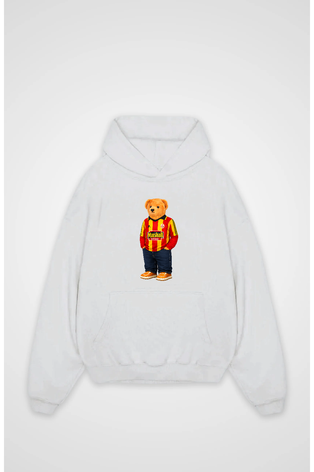 Galatasaray Retro Bär Oversized Hoodie