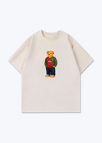 Amed SK Bär Oversized Shirt - Beige Front (Designed)
