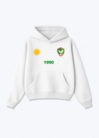 Amed SK 1990 Oversized Hoodie - White Front (Designed)