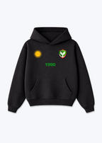Amed SK 1990 Oversized Hoodie - Black Front (Designed)
