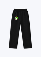 Amed SK Trackpants(open leg jogger) - Black Front (Designed)