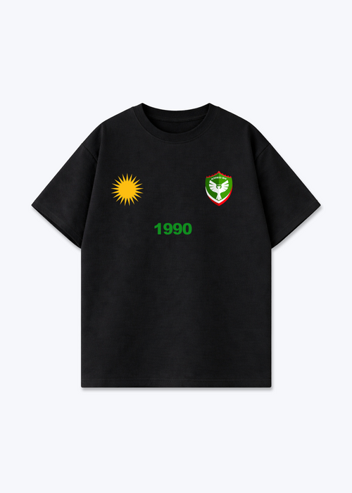Amed SK Oversized Shirt - Black Front (Designed)