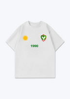 Amed SK Oversized Shirt - White Front (Designed)