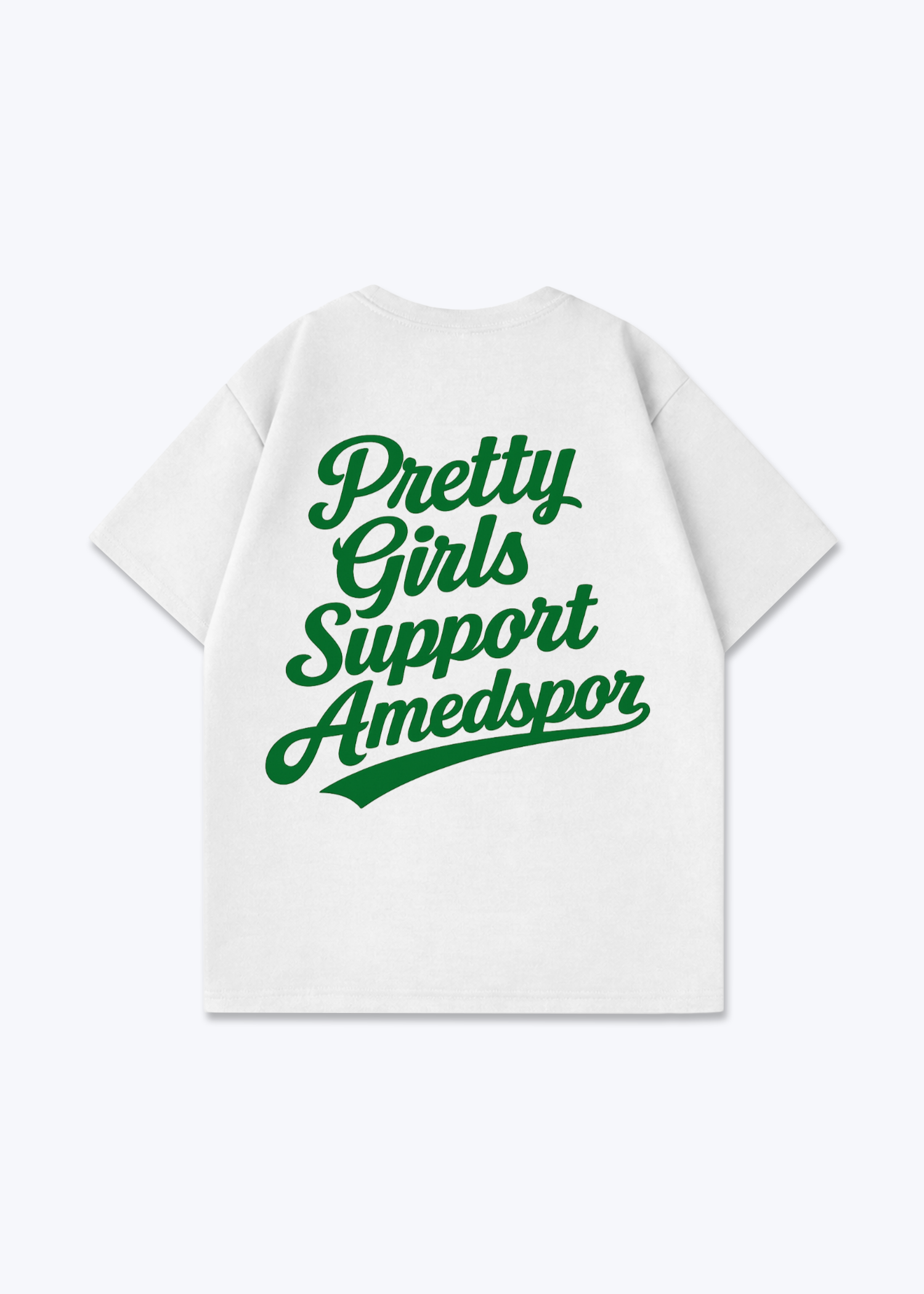 Pretty Girls support Amedspor Oversized Shirt - White Back (Designed)