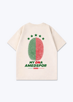 My DNA Amedspor Oversized Shirt - Beige Back (Designed)