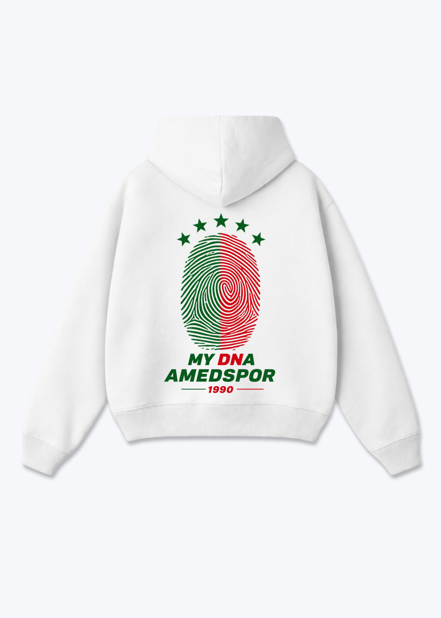 My DNA Amedspor Oversized Hoodie - White Back (Designed)