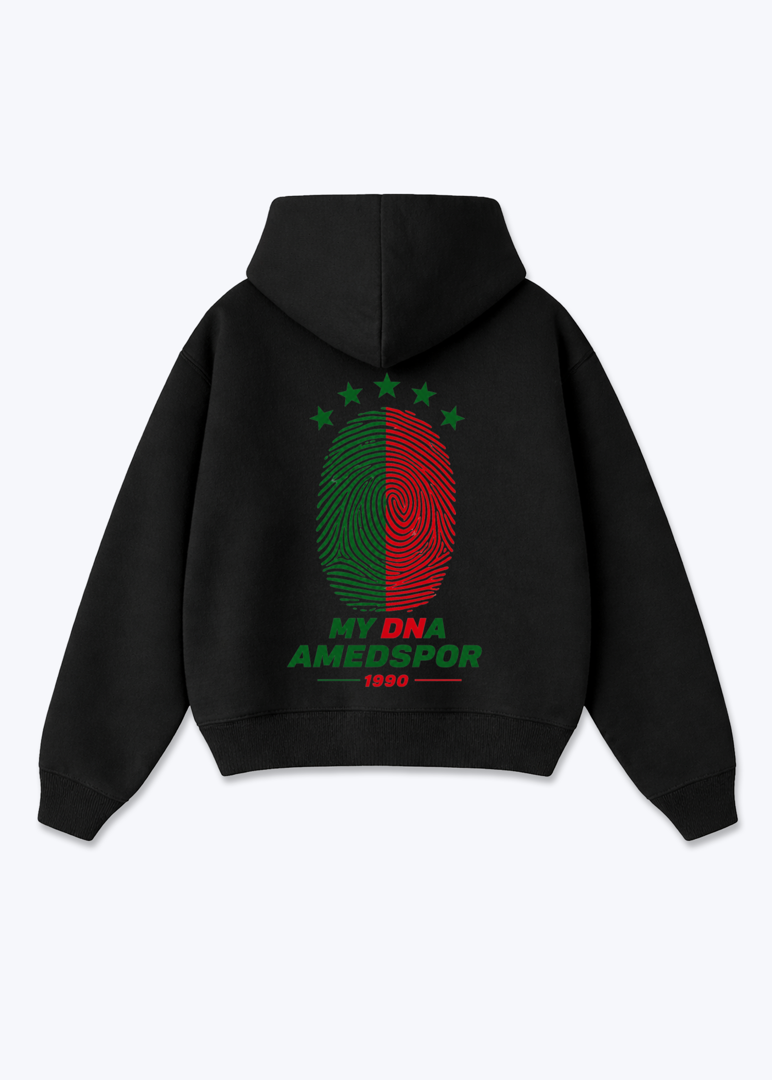 My DNA Amedspor Oversized Hoodie - Black Back (Designed)