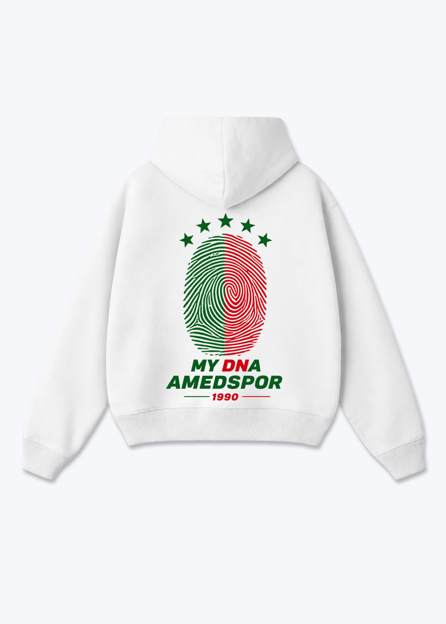 My DNA Amedspor Oversized Hoodie - White Back (Designed)