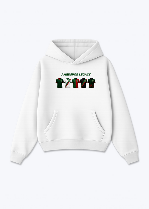 Amedspor legacy Oversized Hoodie - White Front (Designed)