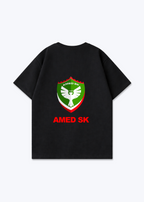 Amed SK logo Oversized Shirt - Black Back (Designed)