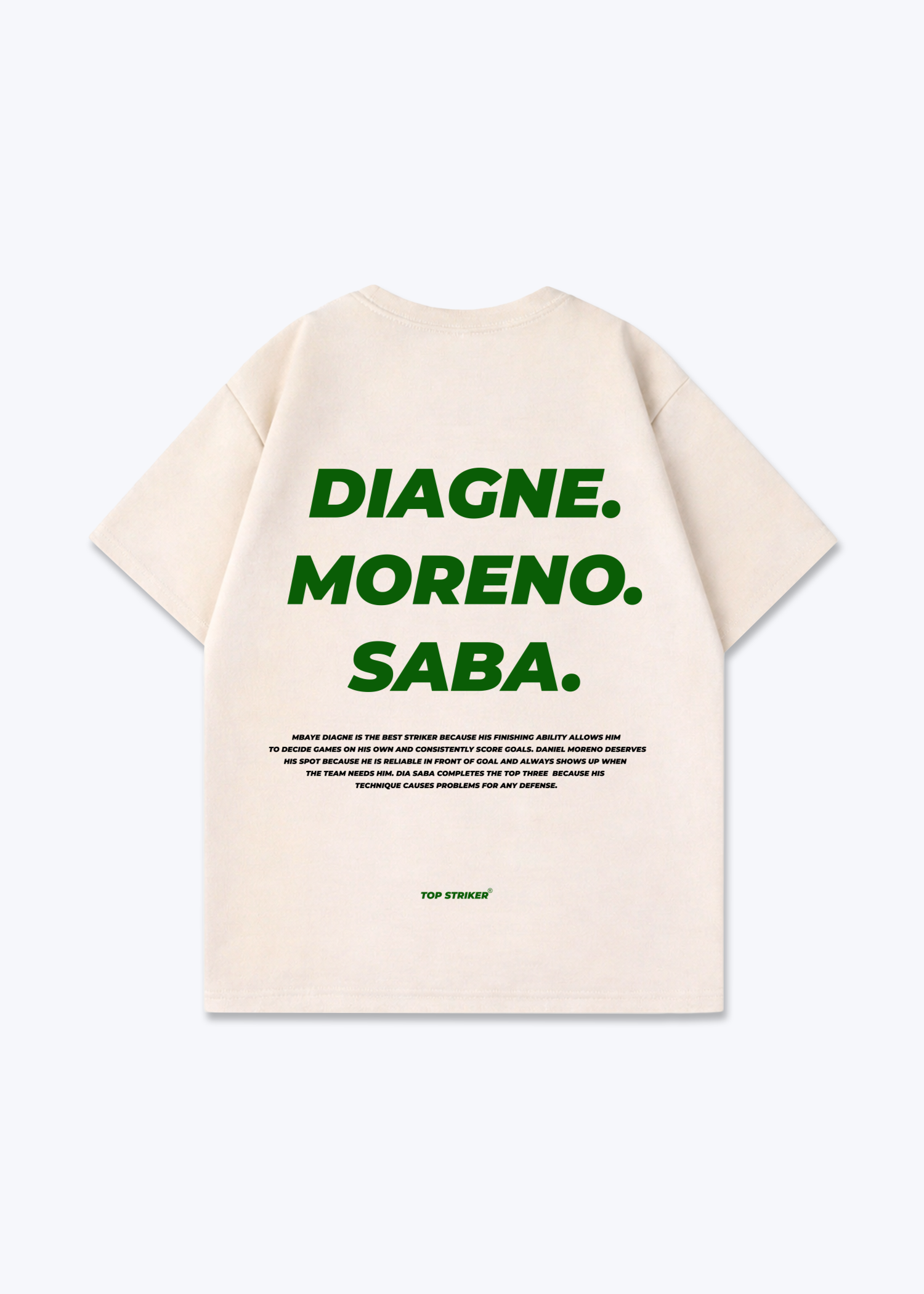 Diagne. Moreno. Saba. Oversized Shirt - Beige Back (Designed)