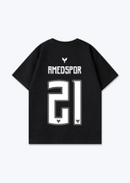Amedspor 21 Oversized Shirt - Black Back (Designed)