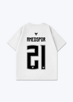 Amedspor 21 Oversized Shirt - White Back (Designed)