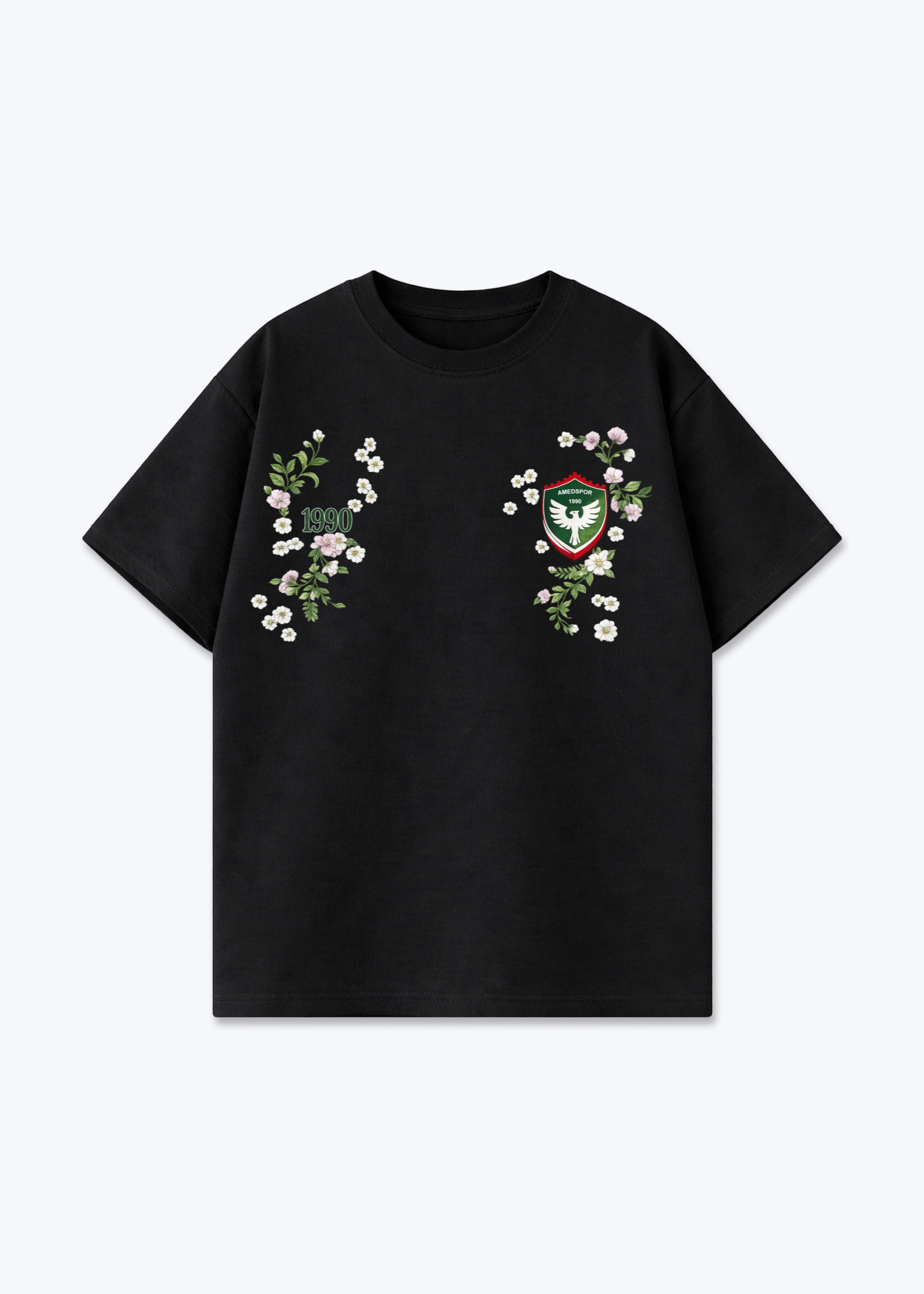 Amedspor 1990 Oversized Shirt - Black Front (Designed)
