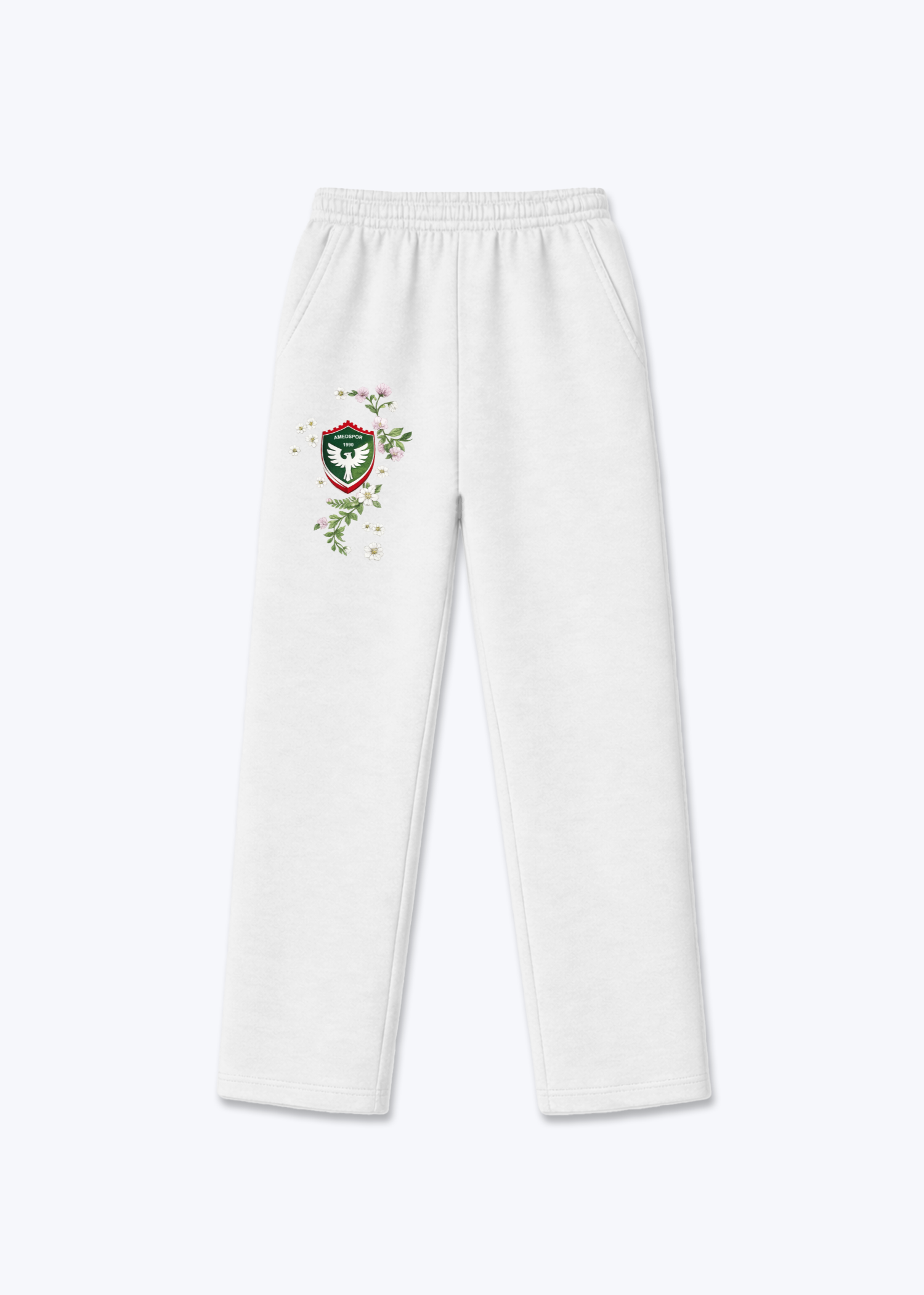 Amedspor 1990 Openleg Jogger - White Front (Designed)