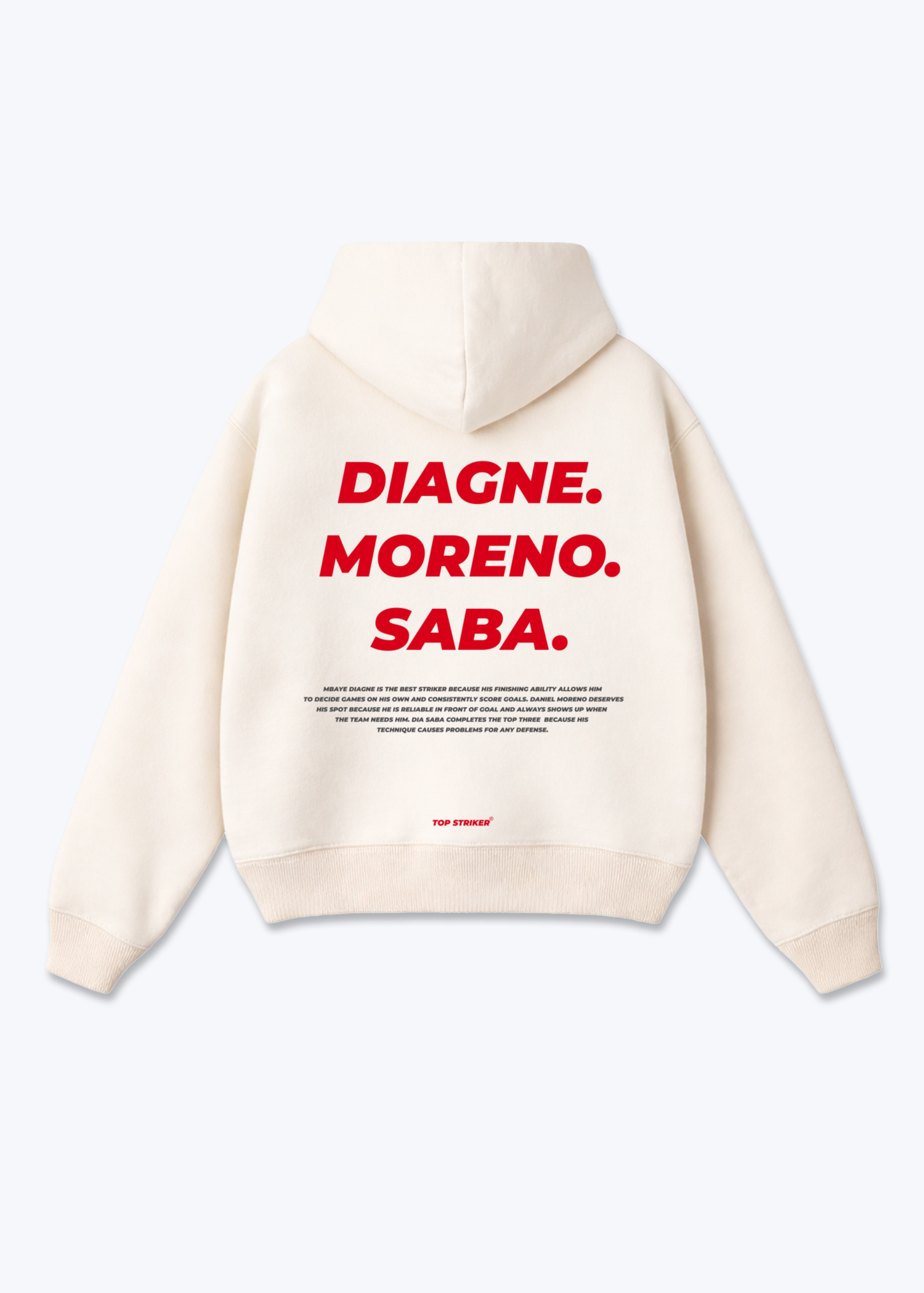 Amedspor Stürmer Oversized Hoodie - Beige Back (Designed)