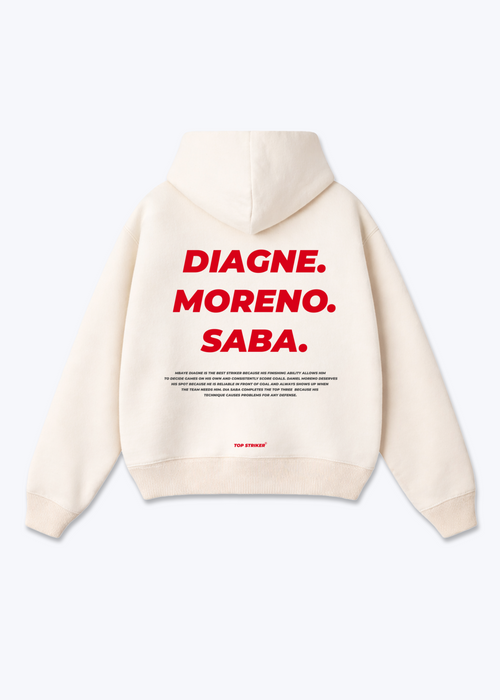 Amedspor Stürmer Oversized Hoodie - Beige Back (Designed)