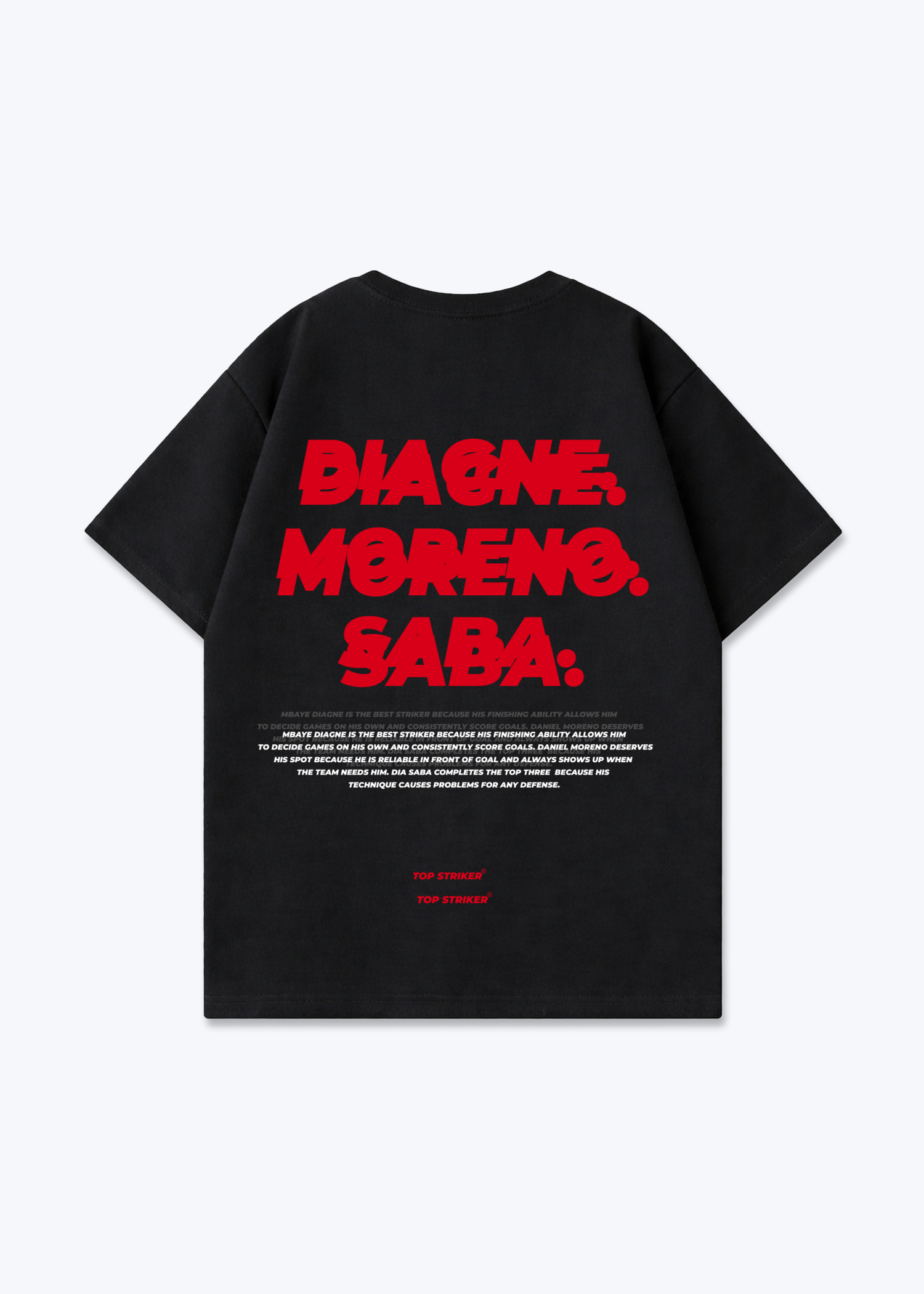 Amedspor Stürmer Oversized Shirt - Black Back (Designed)