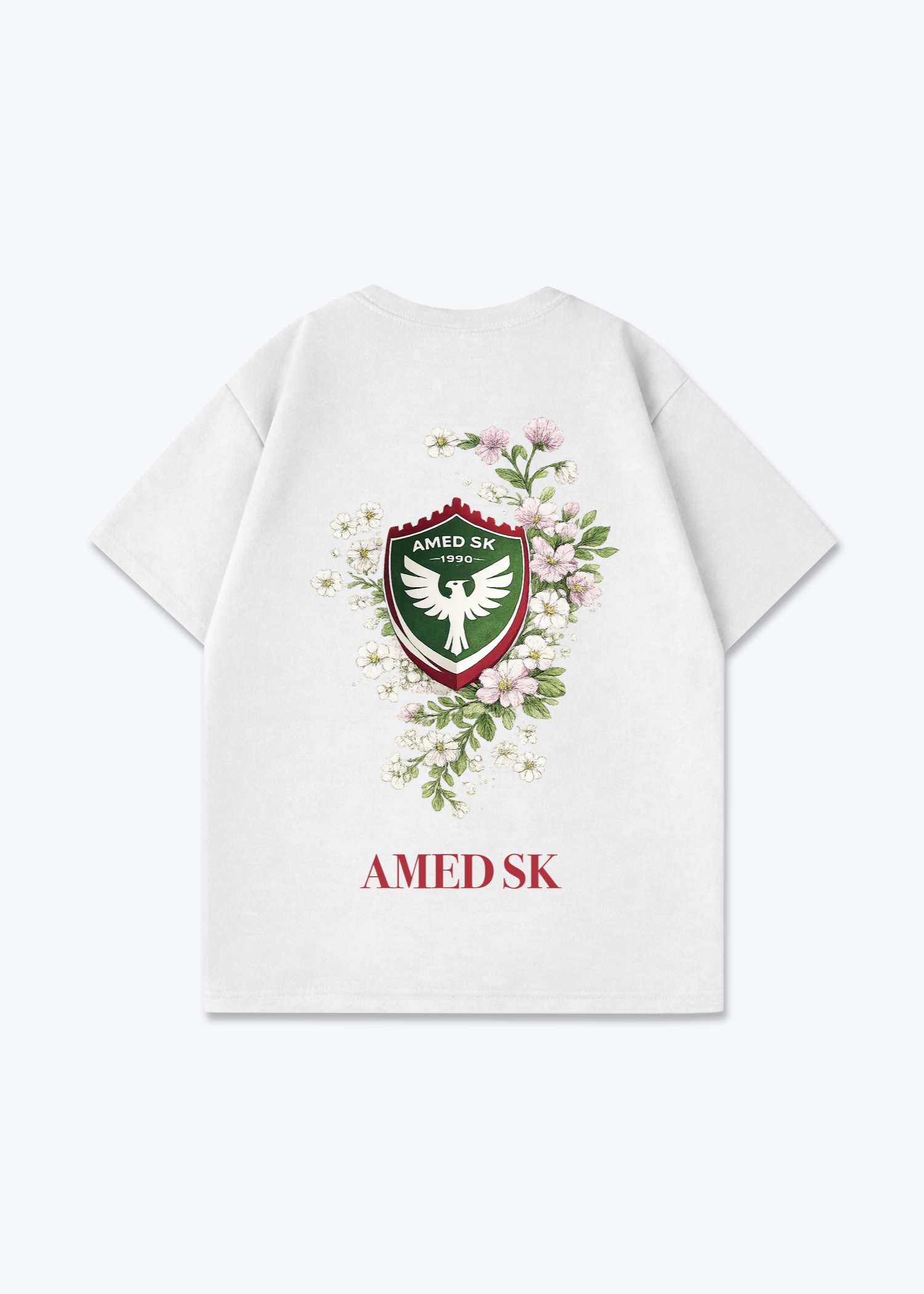 Amed SK Oversized Shirt - White Back (Designed)