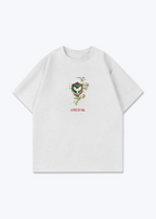 Amed SK Brust wappen Oversized Shirt - White Front (Designed)