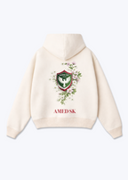 Amed SK Oversized Hoodie - Beige Back (Designed)