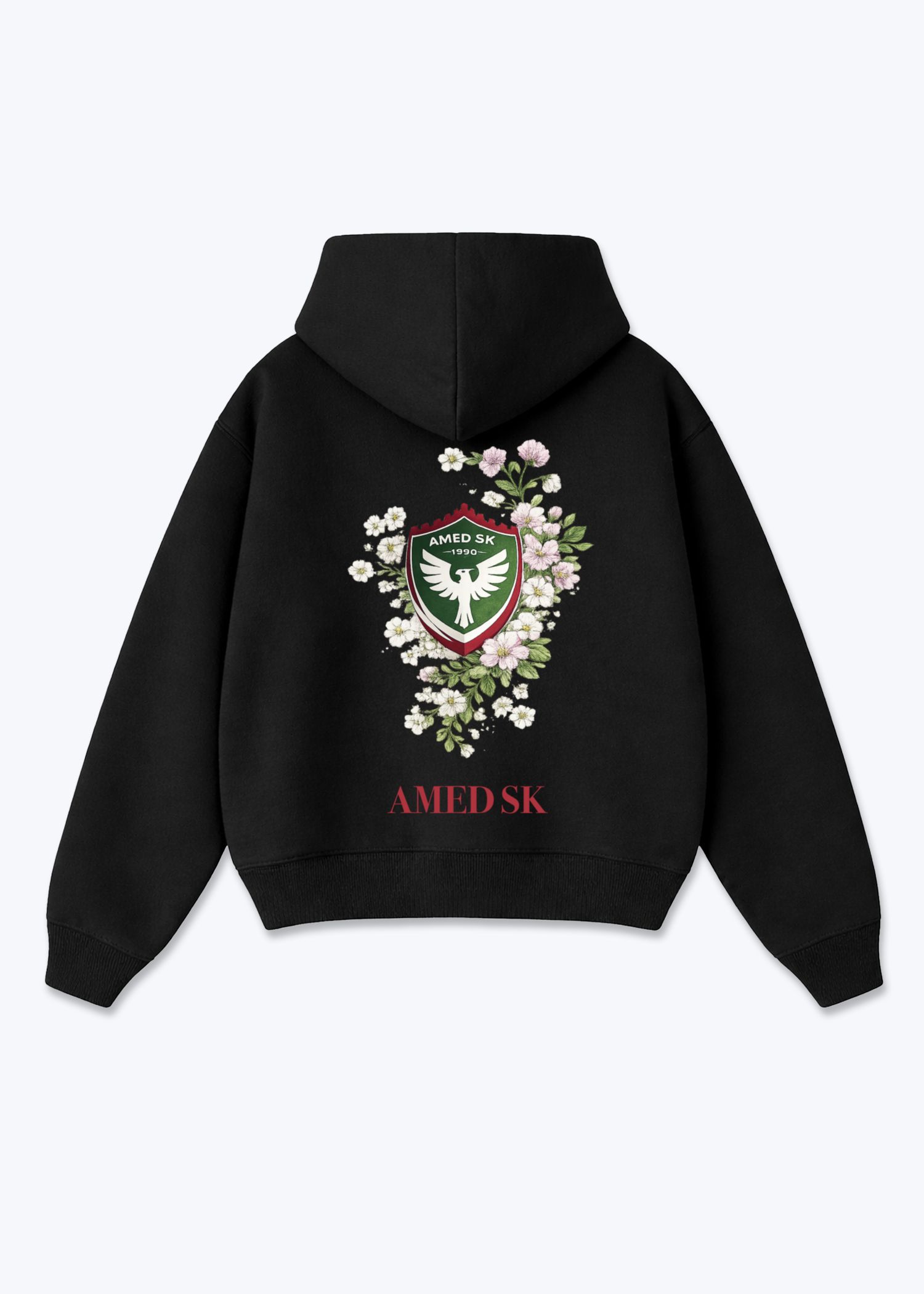 Amed SK Oversized Hoodie - Black Back (Designed)