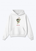 Amed SK Brustwappen Oversized Hoodie - White Front (Designed)