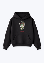 Amed SK Brustwappen Oversized Hoodie - Black Front (Designed)