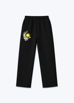 Kurdische Sonne Openleg Jogger - Black Front (Designed)