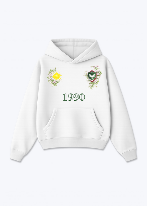 Amedspor 1990 Oversized Hoodie - White Front (Designed)