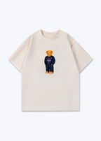 Paris Bär Oversized Shirt - Beige Front (Designed)