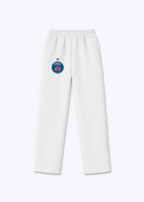 Paris Trackpants(open leg jogger) - White Front (Designed)
