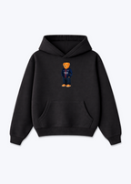 Paris Bär Oversized Hoodie - Black Front (Designed)